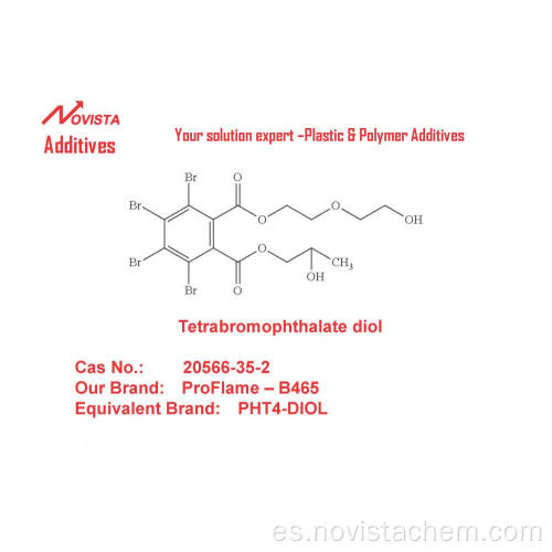 PHT4-Diol TBPD poliuretano rígido retardante de llama